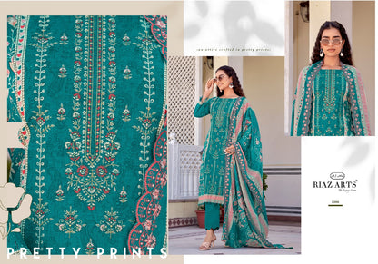 Abu Rehan Riaz Art Lawn Cotton Karachi Salwar Suits Manufacturer Gujarat