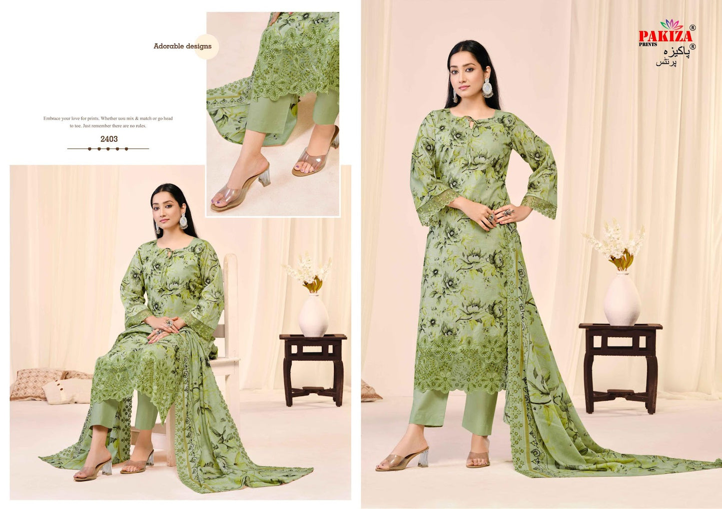 Abu Rehan Vol 24 Pakiza Prints Lawn Cotton Karachi Salwar Suits Wholesale Rate