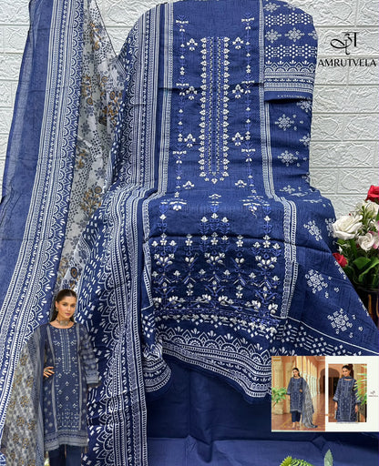 Abu Saeed Amrutvela Cotton Karachi Salwar Suits Exporter Gujarat