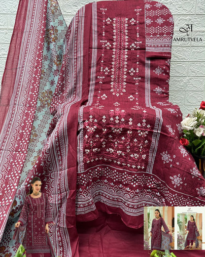 Abu Saeed Amrutvela Cotton Karachi Salwar Suits Exporter Gujarat