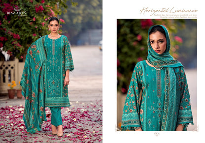 Abu Saeed Riaz Art Cotton Cambric Karachi Salwar Suits Supplier