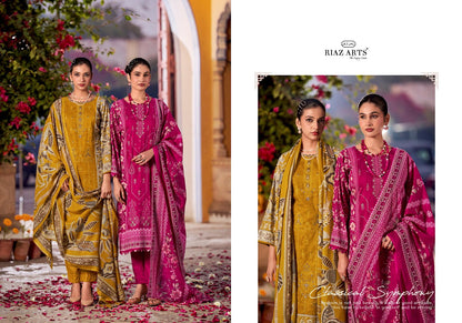 Abu Saeed Riaz Art Cotton Cambric Karachi Salwar Suits Supplier