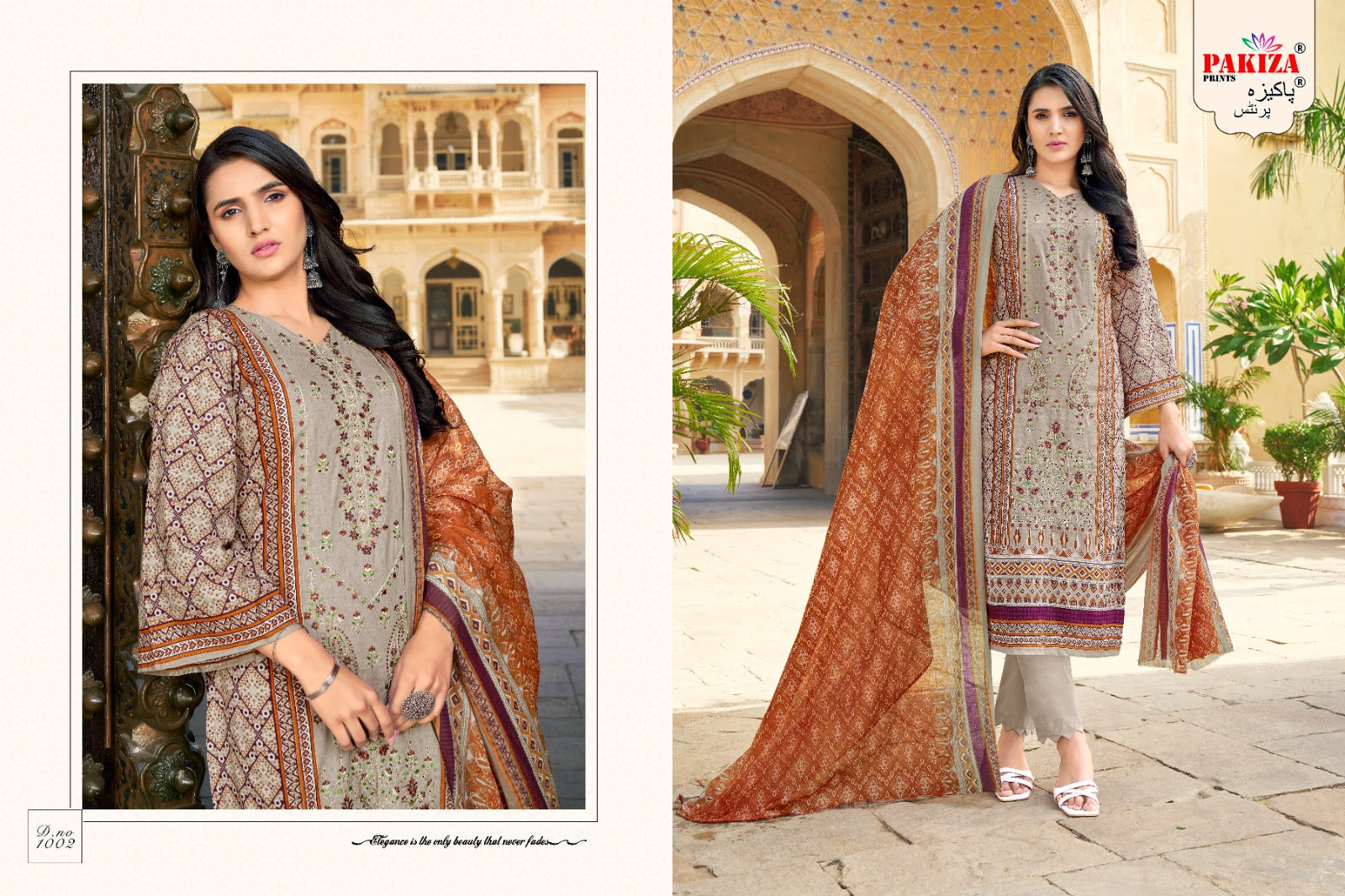 Abu Saeed Vol 10 Pakiza Prints Lawn Cotton Karachi Salwar Suits Exporter Ahmedabad