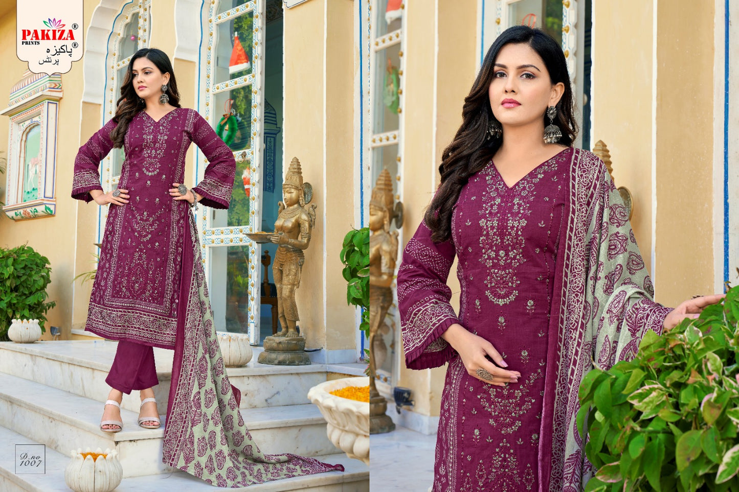 Abu Saeed Vol 10 Pakiza Prints Lawn Cotton Karachi Salwar Suits Exporter Ahmedabad