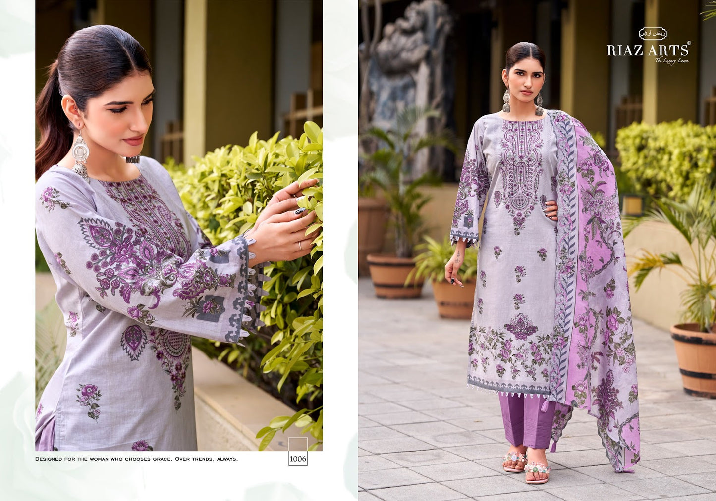 Abu Saeed Vol 2 Riaz Art Cotton Cambric Karachi Salwar Suits Supplier Ahmedabad