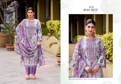 Abu Saeed Vol 2 Riaz Art Cotton Cambric Karachi Salwar Suits Supplier Ahmedabad