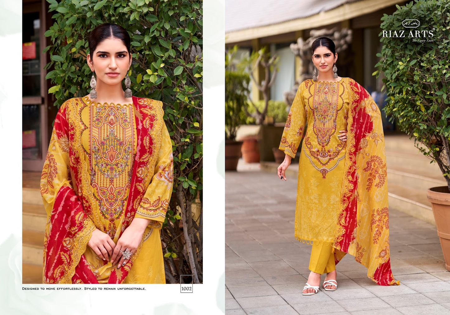 Abu Saeed Vol 2 Riaz Art Cotton Cambric Karachi Salwar Suits Supplier Ahmedabad