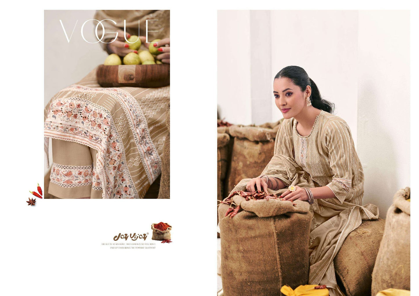 Achari Jay Vijay Pure Cotton Pant Style Suits Manufacturer