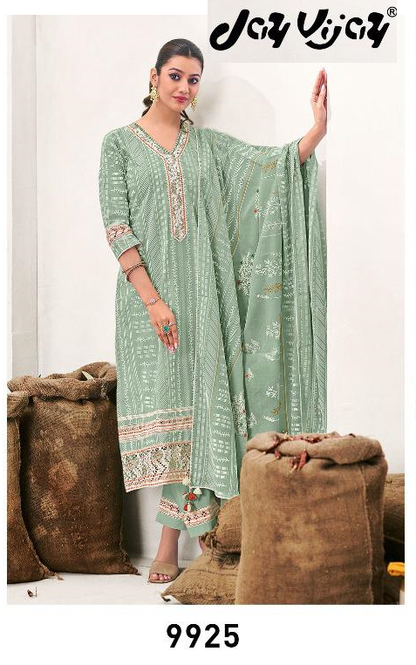 Achari Jay Vijay Pure Cotton Pant Style Suits Manufacturer