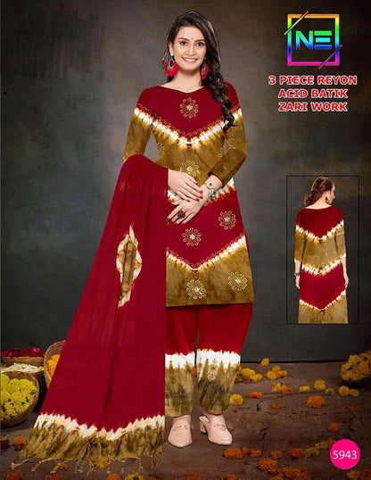 Acid Batik 0608 Ne Rayon Salwar Suits Exporter