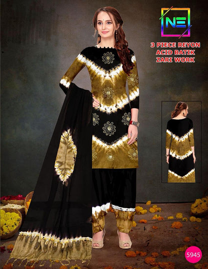 Acid Batik 0608 Ne Rayon Salwar Suits Exporter