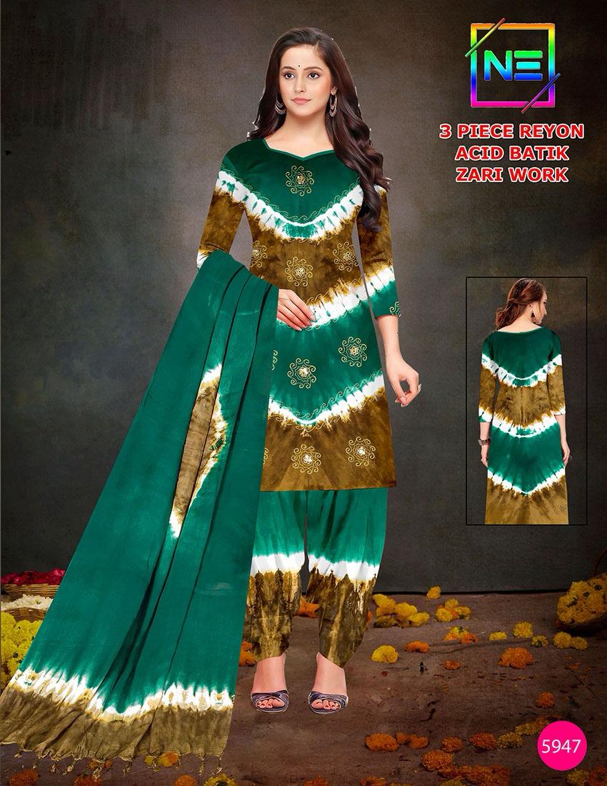 Acid Batik 0608 Ne Rayon Salwar Suits Exporter