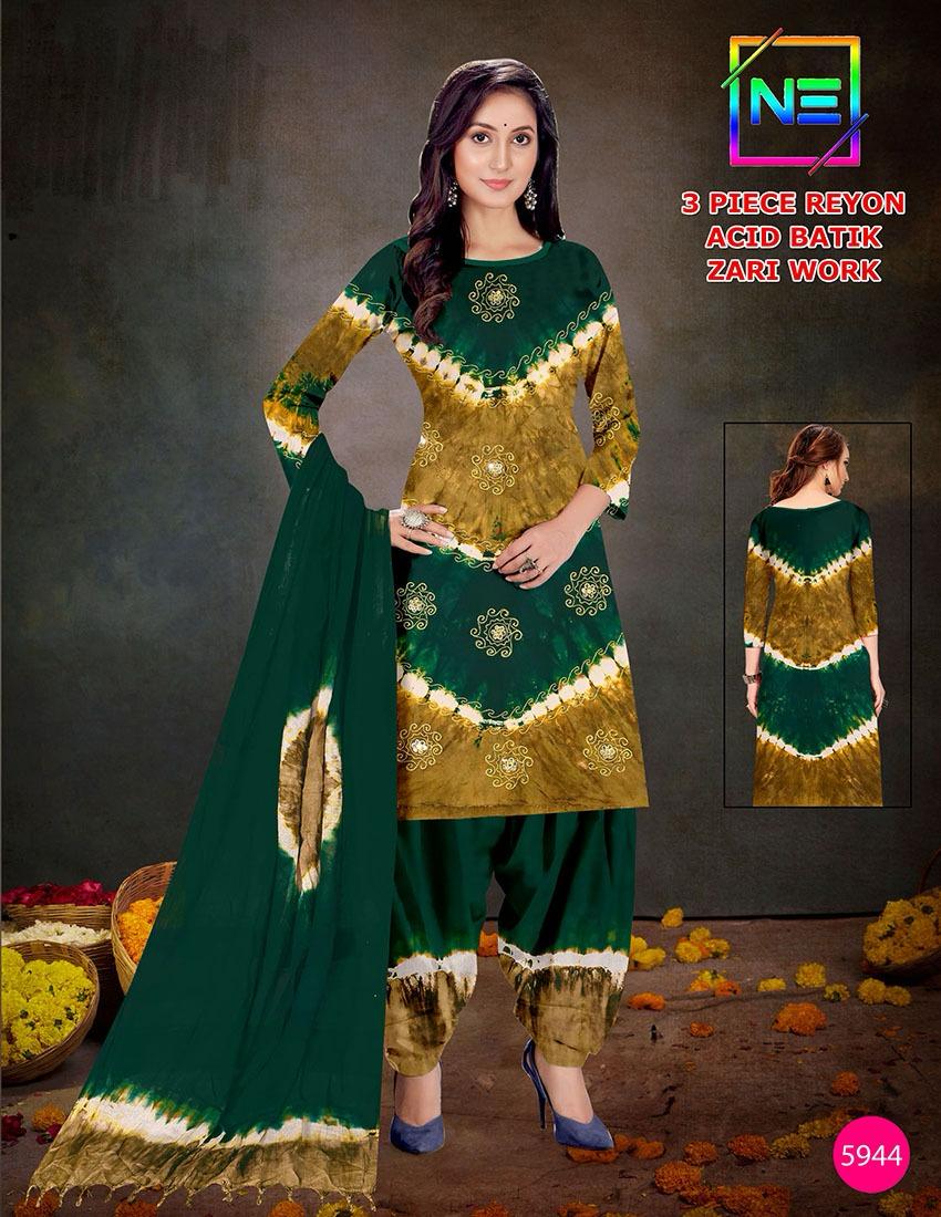 Acid Batik 0608 Ne Rayon Salwar Suits Exporter