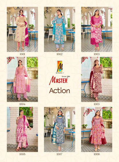 Action Master Capsule Readymade Anarkali Suits Wholesaler