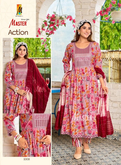 Action Master Capsule Readymade Anarkali Suits Wholesaler