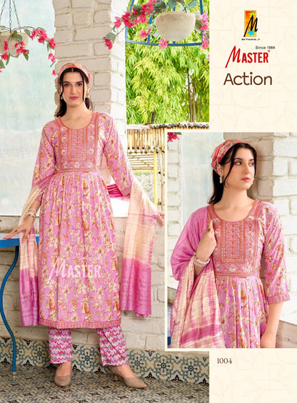 Action Master Capsule Readymade Anarkali Suits Wholesaler