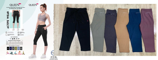 Active Wear Queen Interlock Womens Capri Wholesaler Gujarat