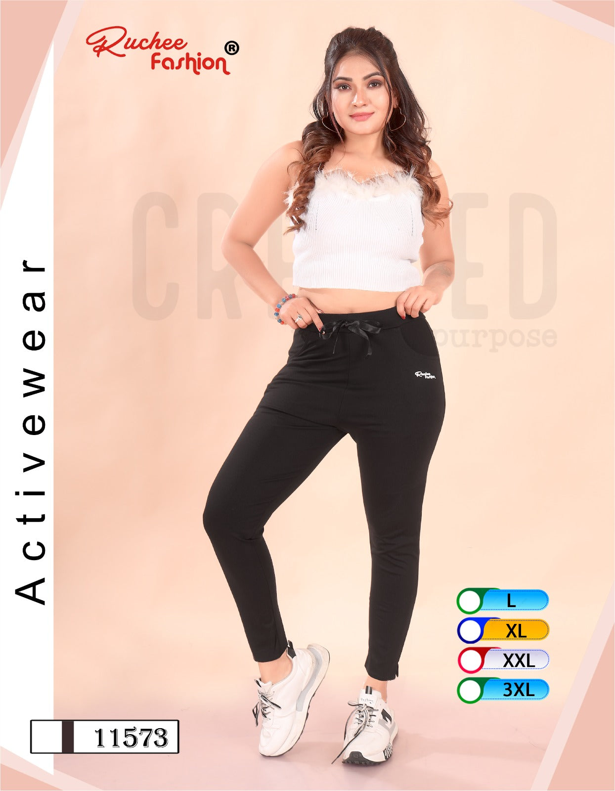 Active Wear Ruchee Fashion Women Track Pants Supplier