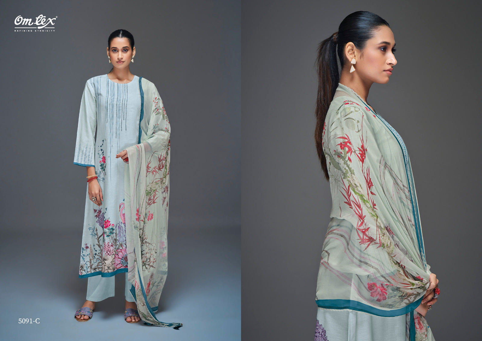 Ada Omtex Linen Cotton Pant Style Suits