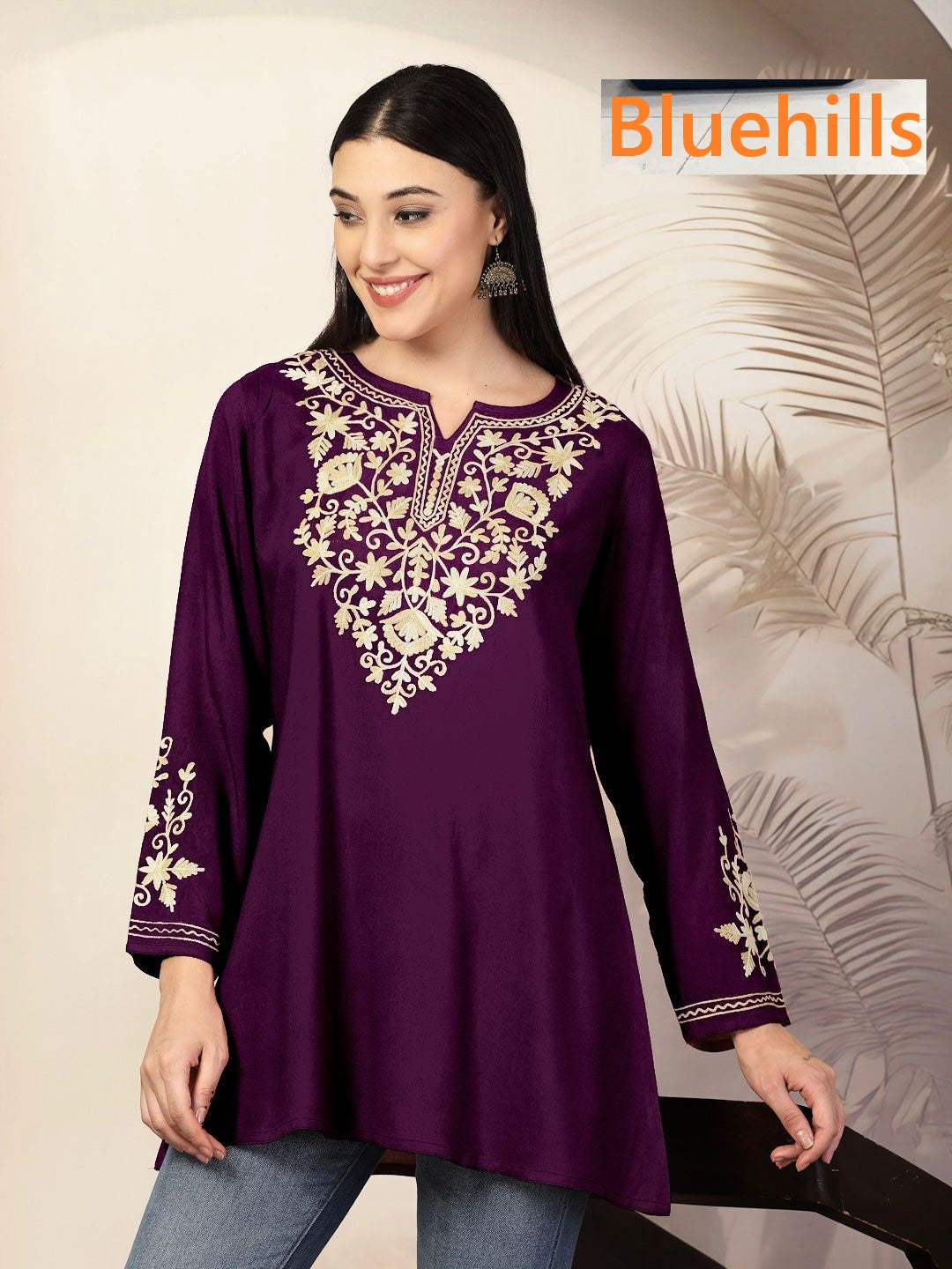 Adaa 1506 Bluehills Rayon Short Kurtis Wholesale