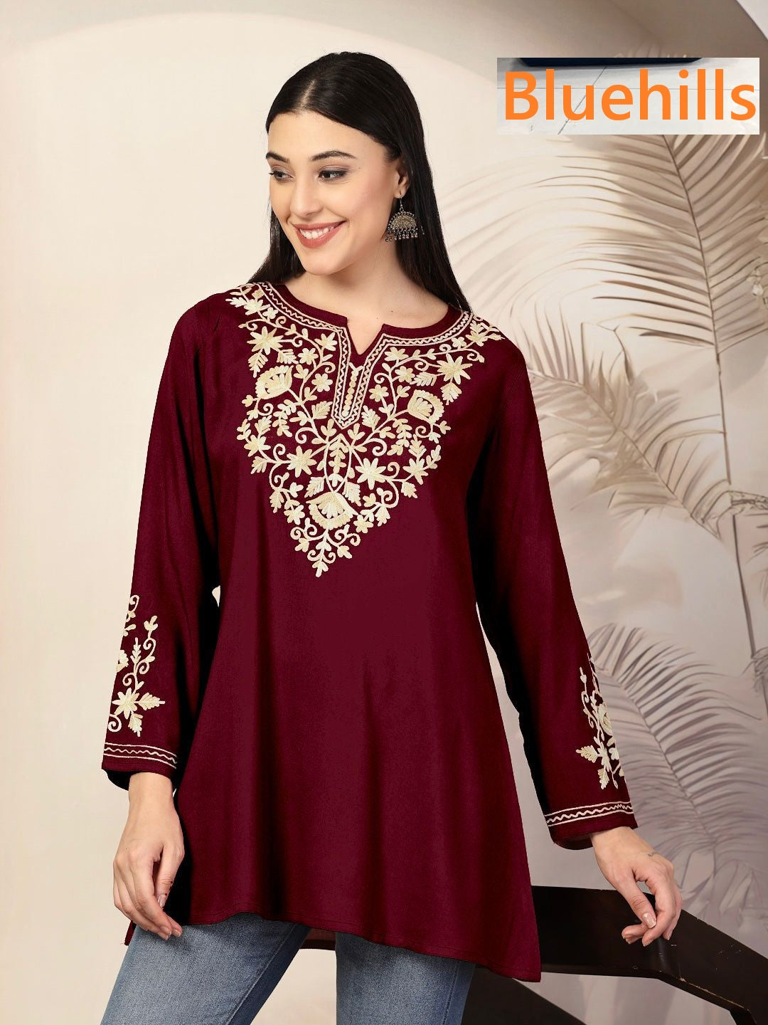 Adaa 1506 Bluehills Rayon Short Kurtis Wholesale