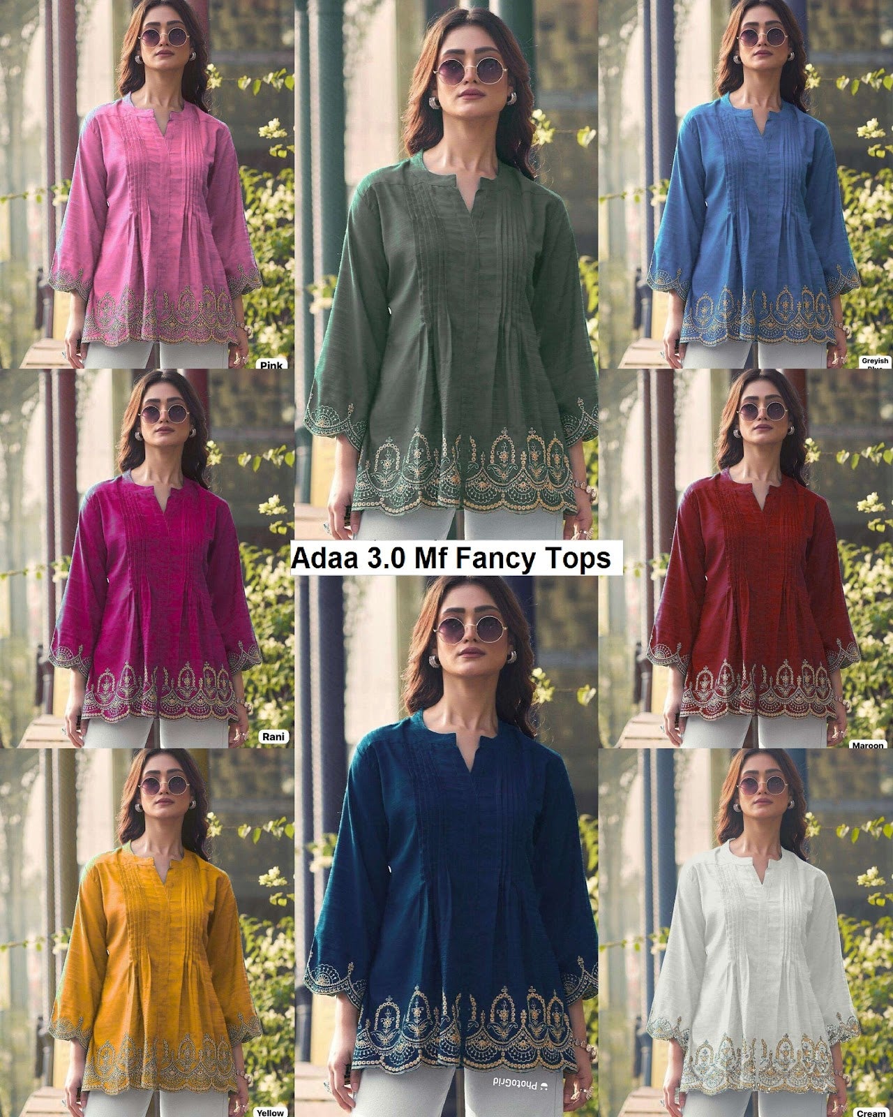 Adaa 3.0 Mf Rayon Fancy Tops Wholesale