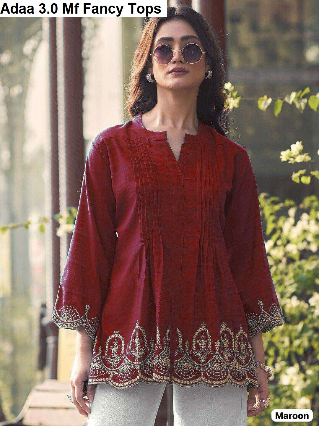 Adaa 3.0 Mf Rayon Fancy Tops Wholesale