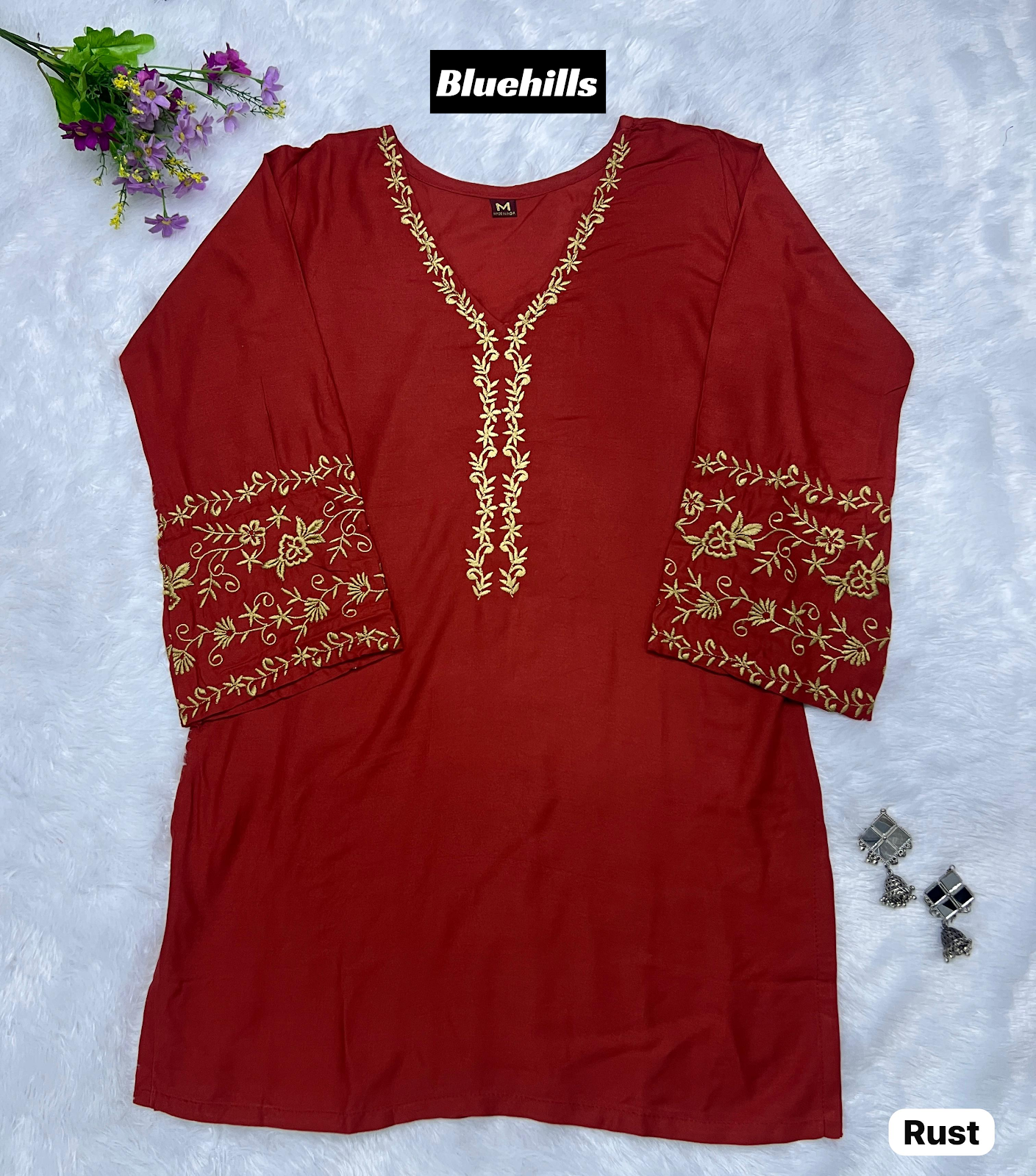 Adaa 5.0 Bluehills Rayon Short Kurtis Supplier Gujarat