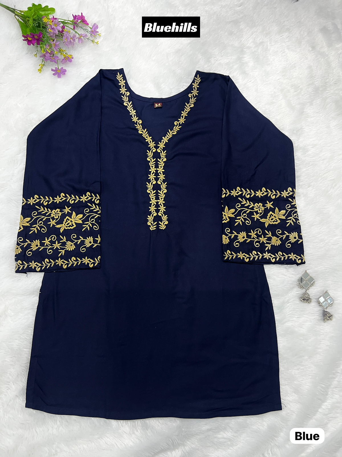 Adaa 5.0 Bluehills Rayon Short Kurtis Supplier Gujarat