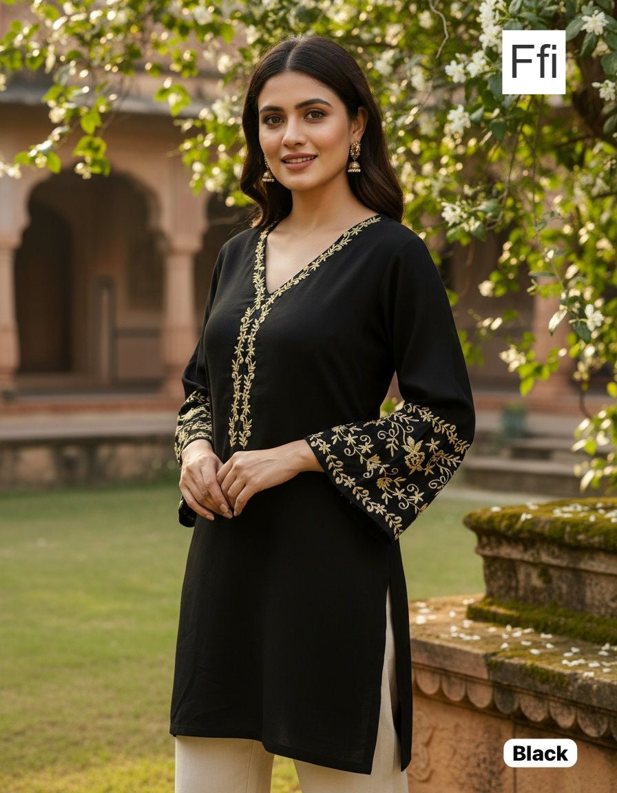 Adaa 5.0 Ffi Rayon Short Kurtis Manufacturer