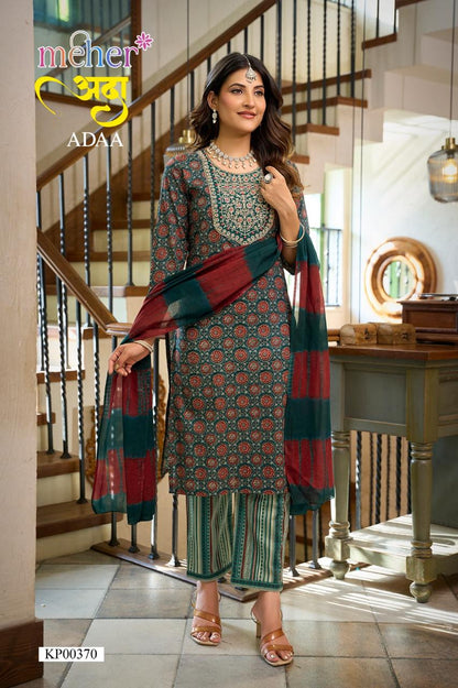Adaa Meher Cambric Readymade Pant Style Suits Wholesale Price