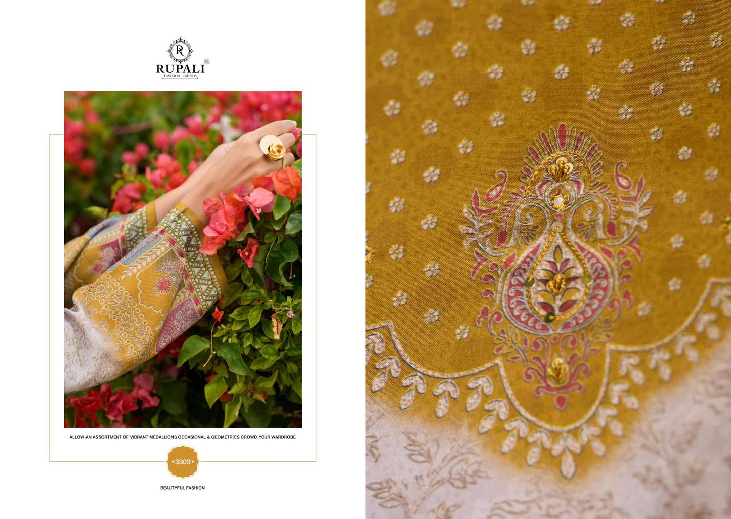 Adaa Rupali Muslin Pant Style Suits Supplier India