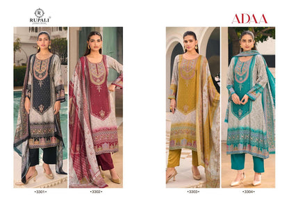 Adaa Rupali Muslin Pant Style Suits Supplier India