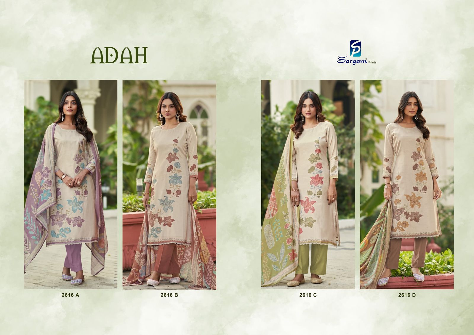 Adah Sargam Prints Pure Muslin Pant Style Suits Manufacturer