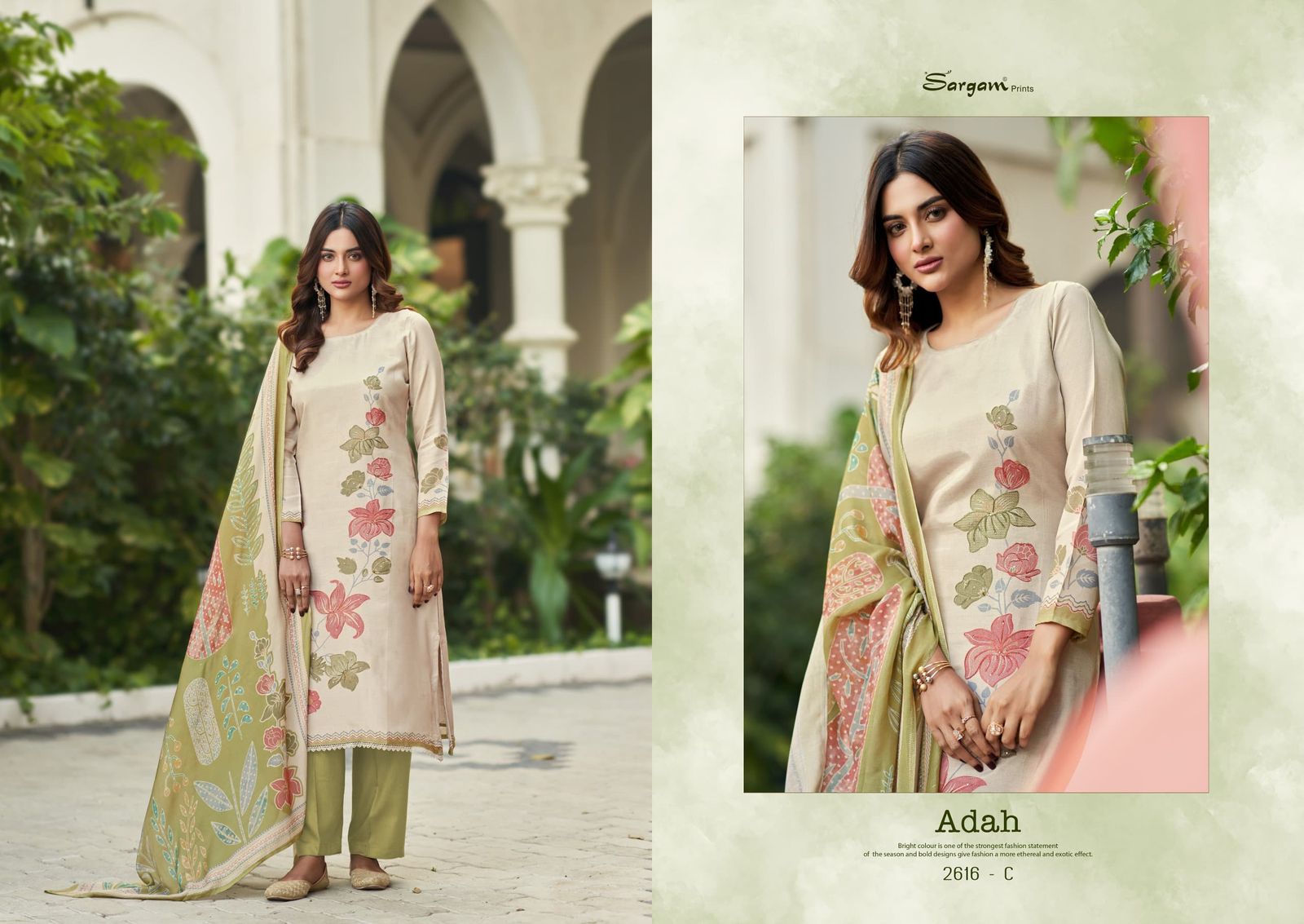 Adah Sargam Prints Pure Muslin Pant Style Suits Manufacturer