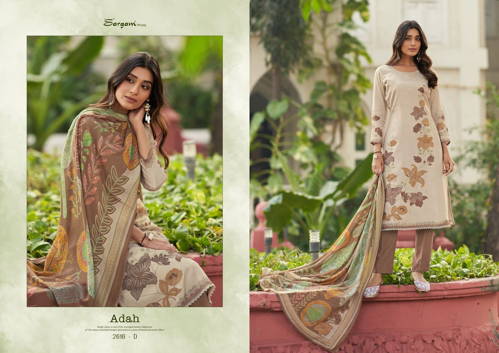 Adah Sargam Prints Pure Muslin Pant Style Suits Manufacturer
