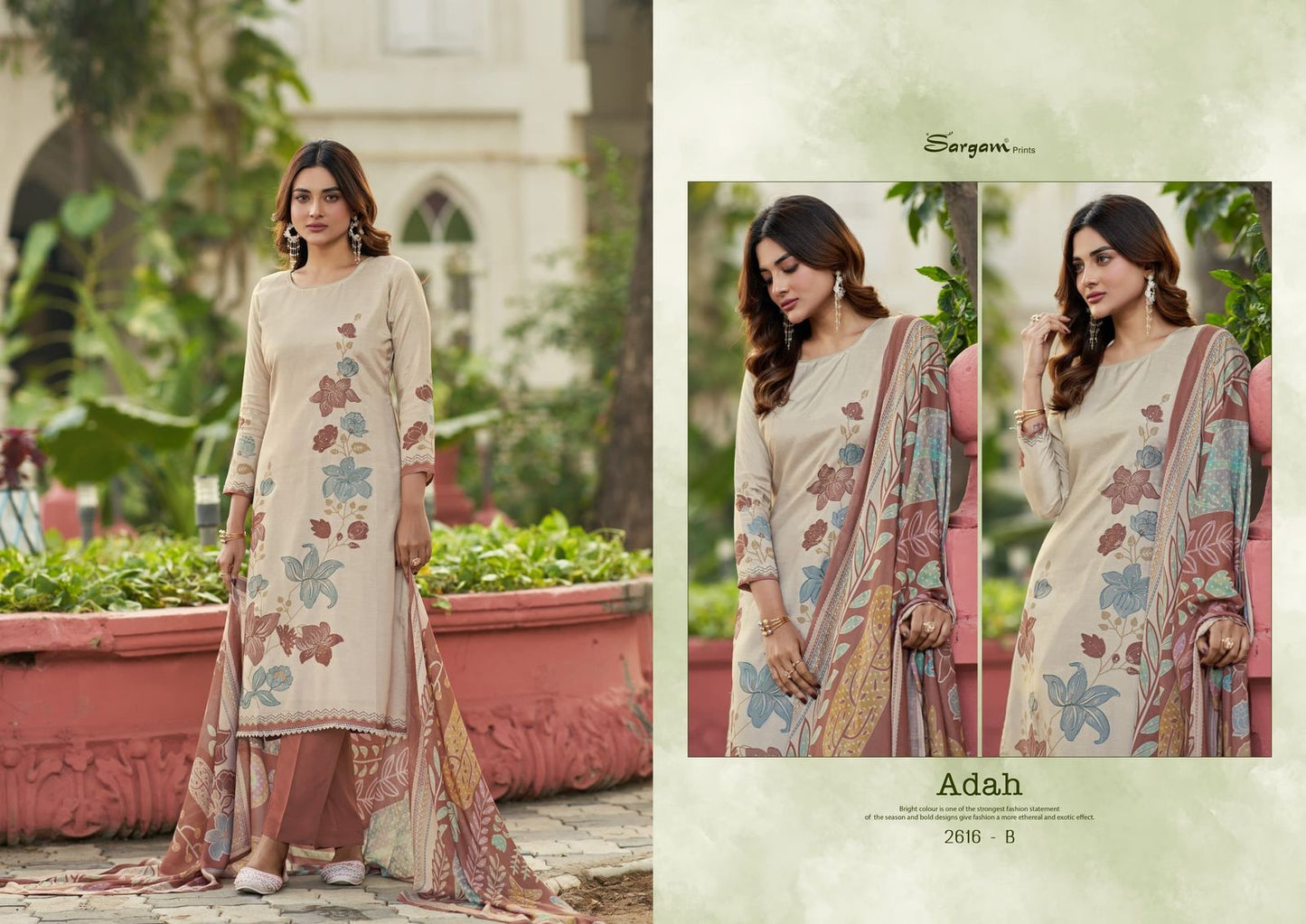 Adah Sargam Prints Pure Muslin Pant Style Suits Manufacturer