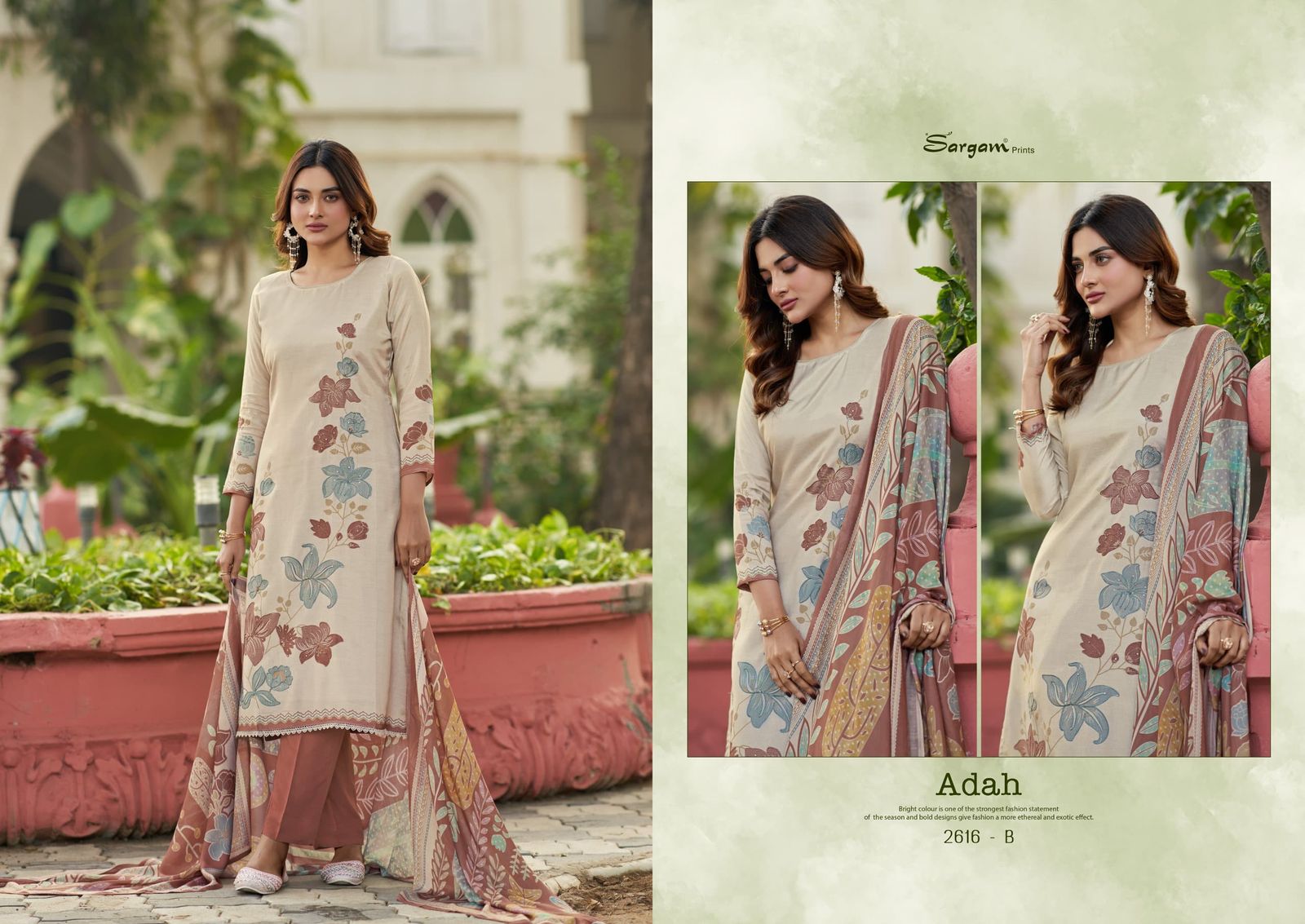 Adah Sargam Prints Pure Muslin Pant Style Suits Manufacturer