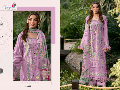 Adan Libas Chikankari 29 Saniya Trendz Cotton Pakistani Salwar Suits Supplier
