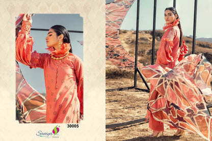 Adan Libas Chikankari Nx 30 Saniya Trendz Cotton Pakistani Salwar Suits Wholesale Price