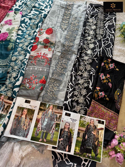 Adan Libas Patch Collection Vol 1 Aaliz Prints Cotton Karachi Salwar Suits Wholesaler India