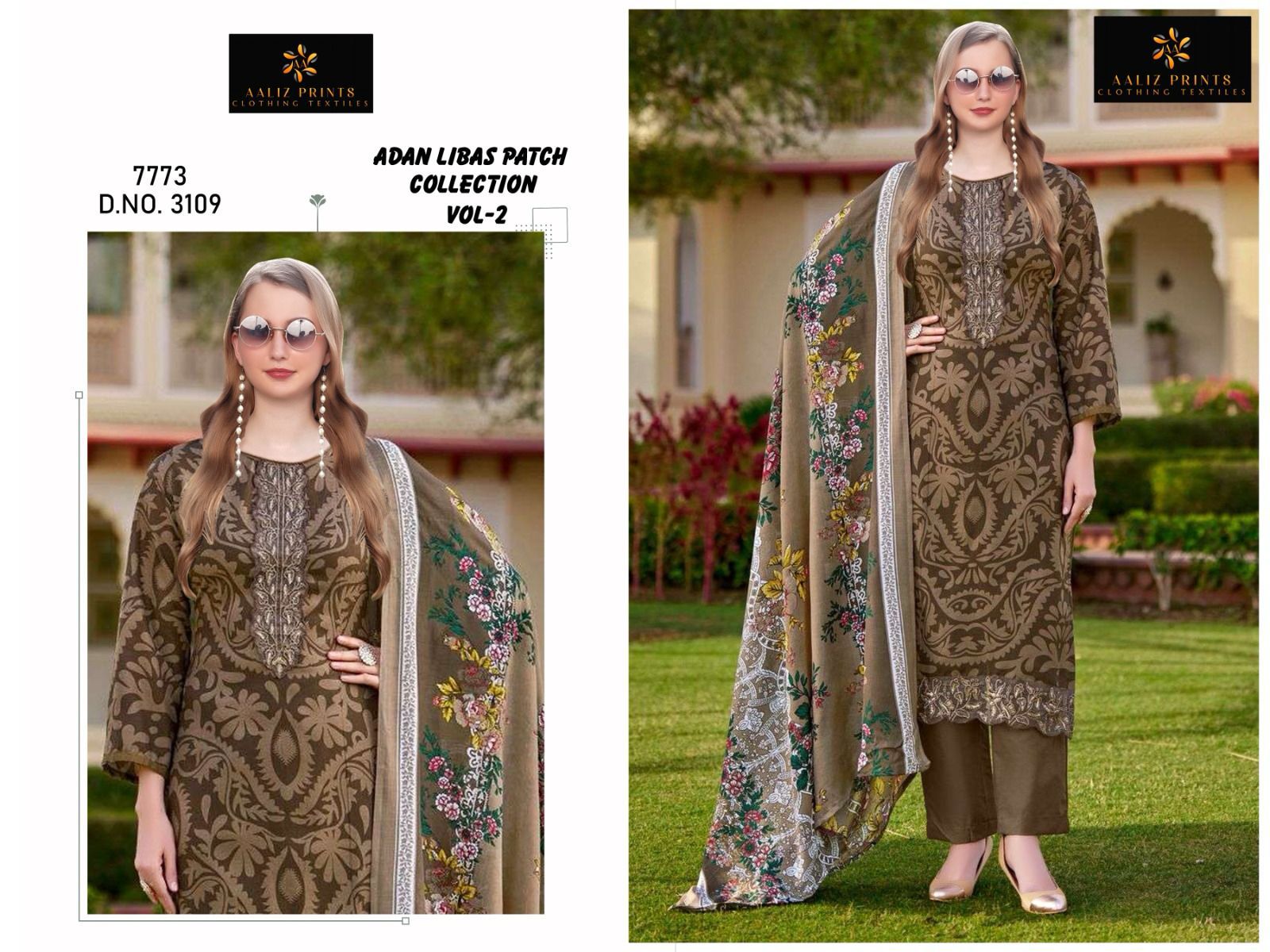 Adan Libas Patch Collection Vol 2 Aaliz Prints Cotton Karachi Salwar Suits Exporter India