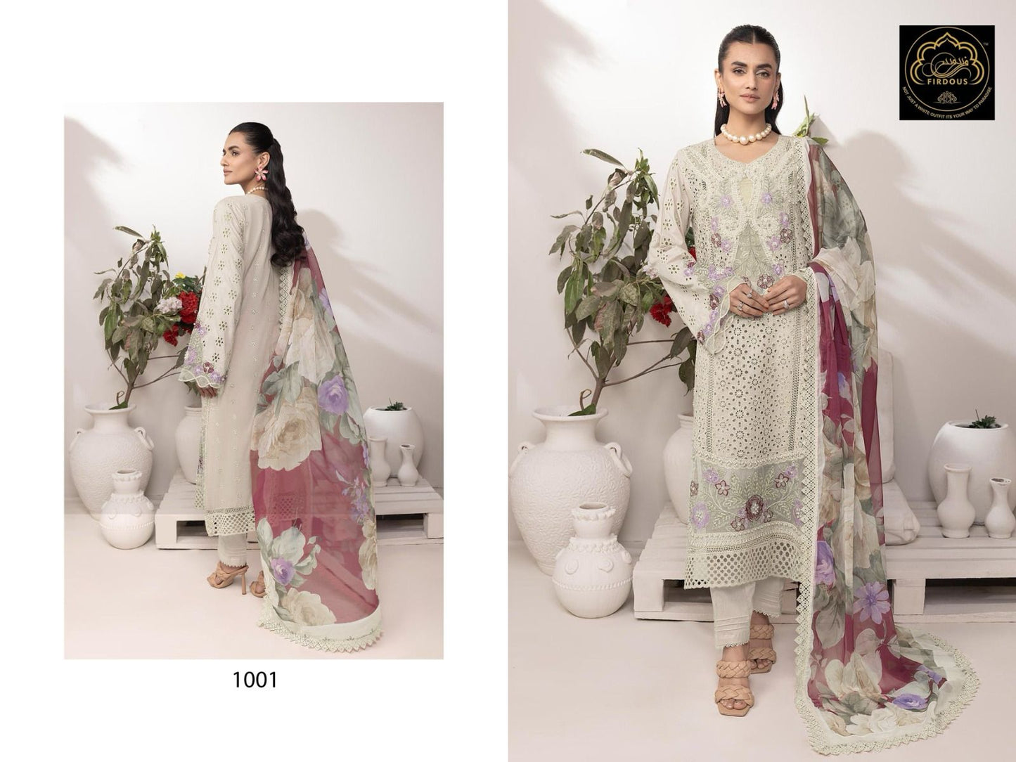 Adans Libas Firdous Art Cotton Pakistani Salwar Suits Supplier