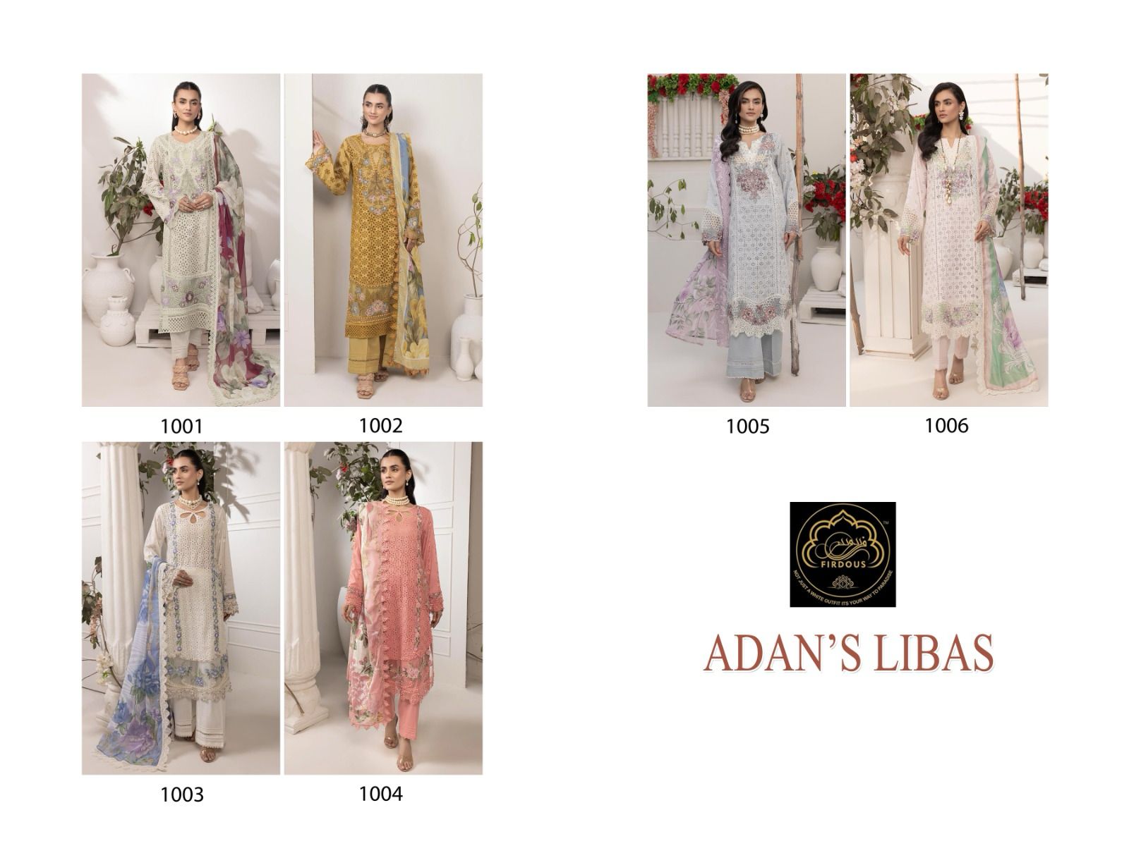 Adans Libas Firdous Art Cotton Pakistani Salwar Suits Supplier