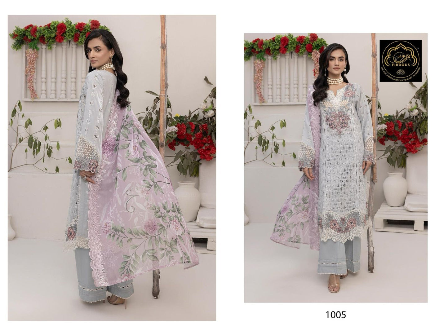 Adans Libas Firdous Art Cotton Pakistani Salwar Suits Supplier