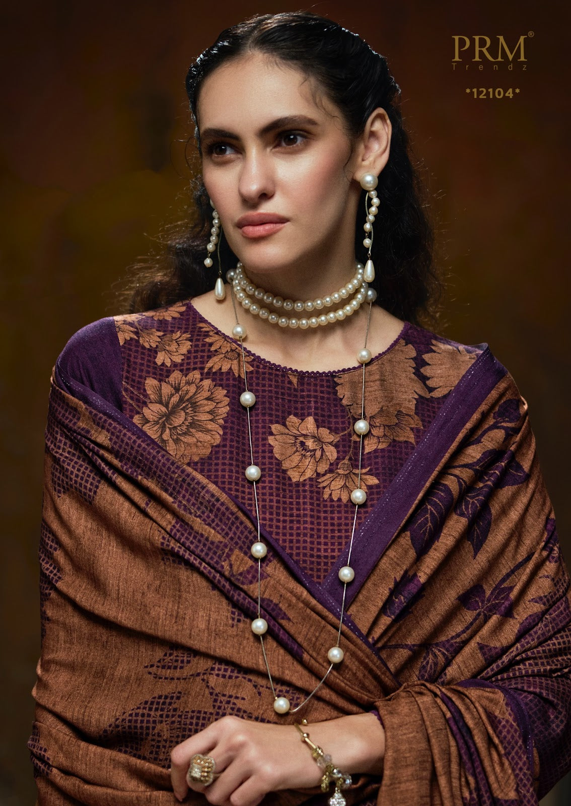 Adda Prm Trendz Viscose Pashmina Suits Wholesaler