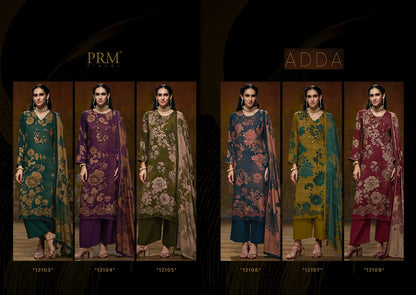 Adda Prm Trendz Viscose Pashmina Suits Wholesaler