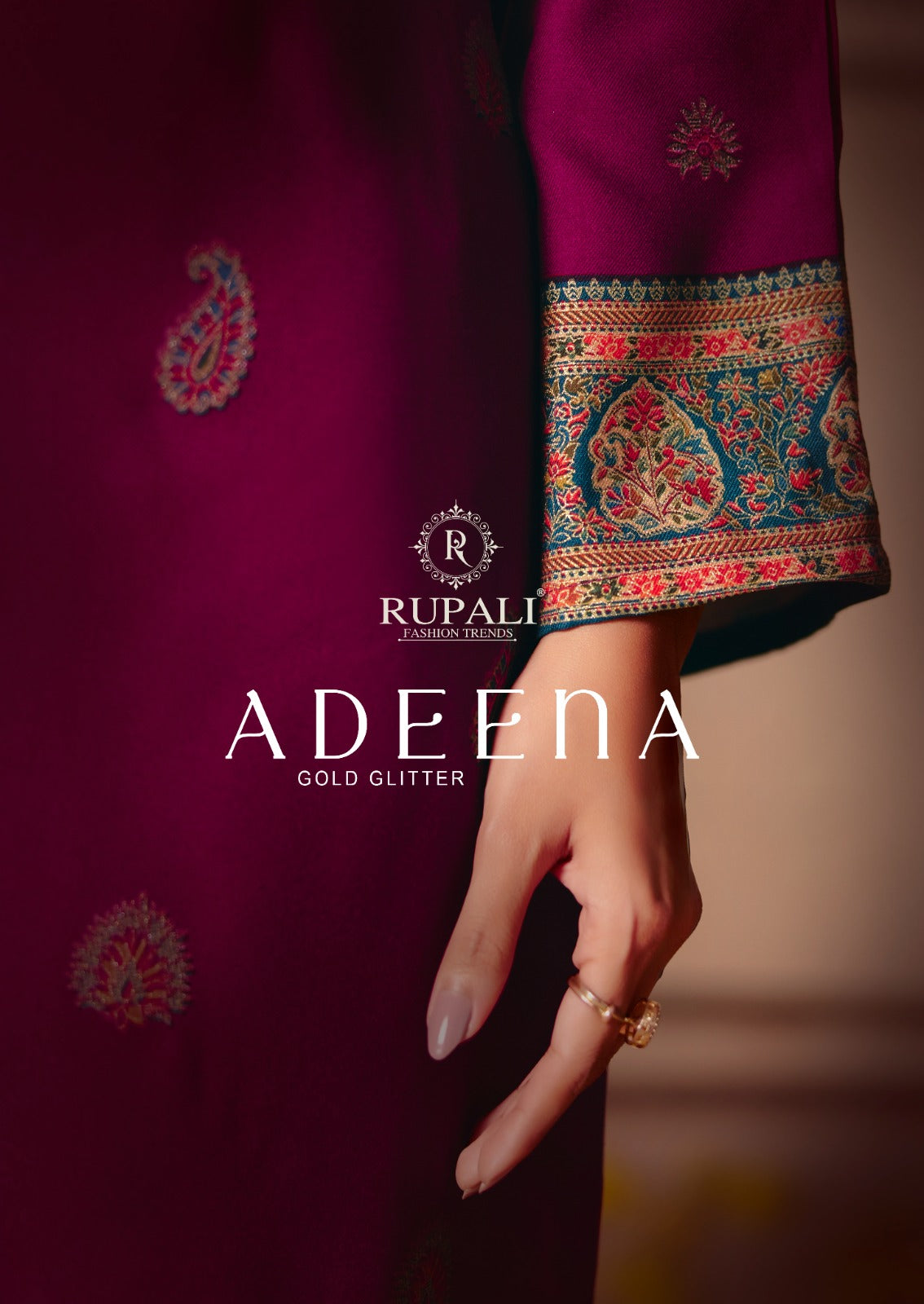 Adeena Rupali Pashmina Suits Supplier