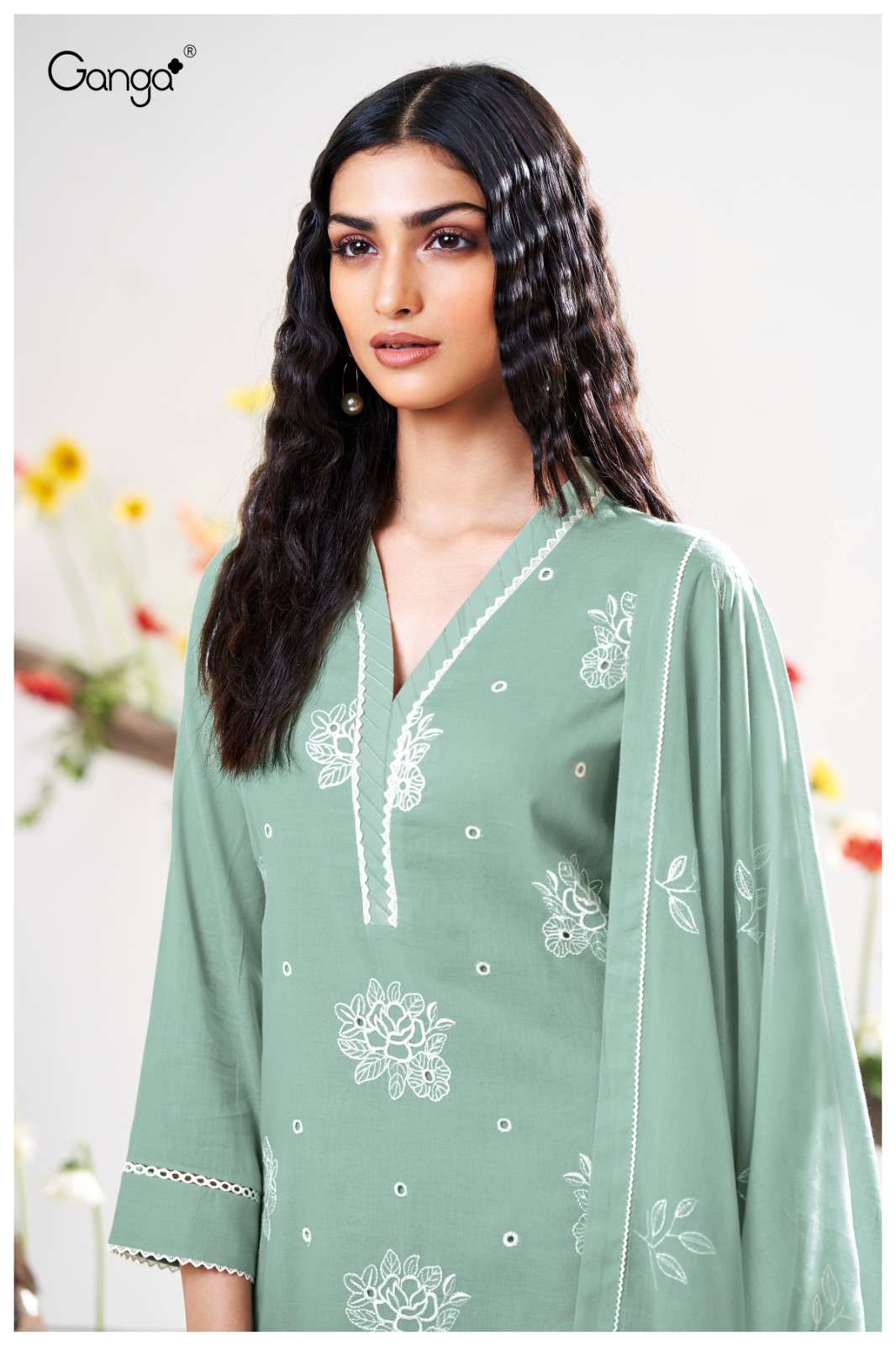 Adela 3413 Ganga Premium Plazzo Style Suits Wholesale