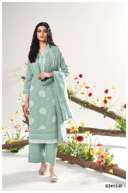 Adela 3413 Ganga Premium Plazzo Style Suits Wholesale